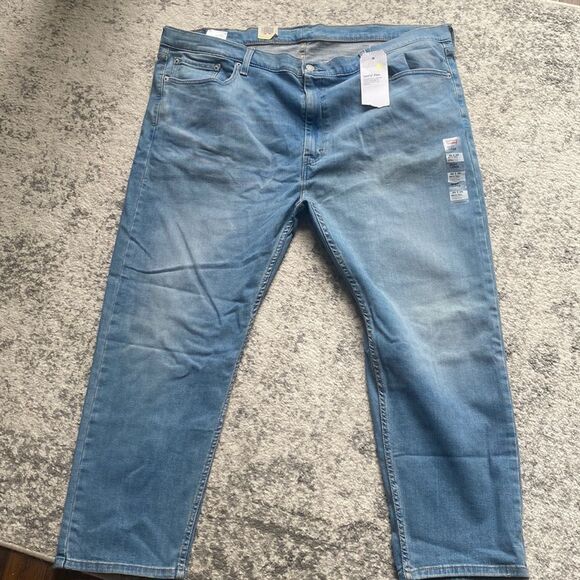 NWT Levi’s 502 Taper jeans light wash size 46 by 29 regular fit - Picture 1 of 7
